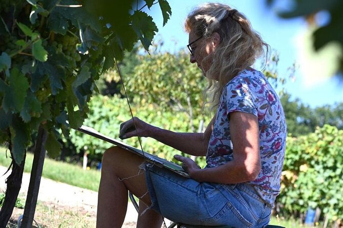 3-Hour Private Painting tuition in a beautiful Cognac vineyard - What the $120.98 price buys