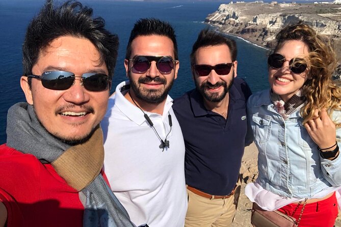 6-h Discover Santorini: Culture, Views & Wine Private Tour - Perissa’s black-sand coast