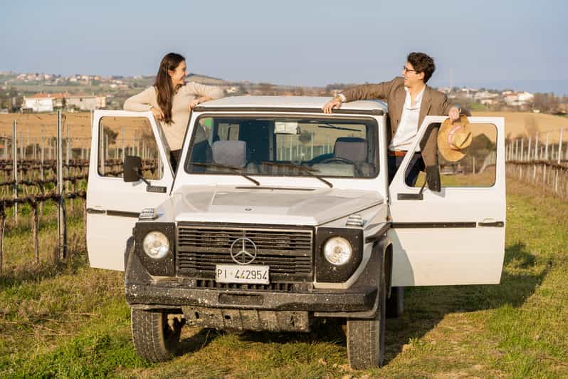 Abruzzo: Vineyard Jeep Tour with Tastings - Reaching the Vineyards Above Cantina Mazzarosa Devincenzi