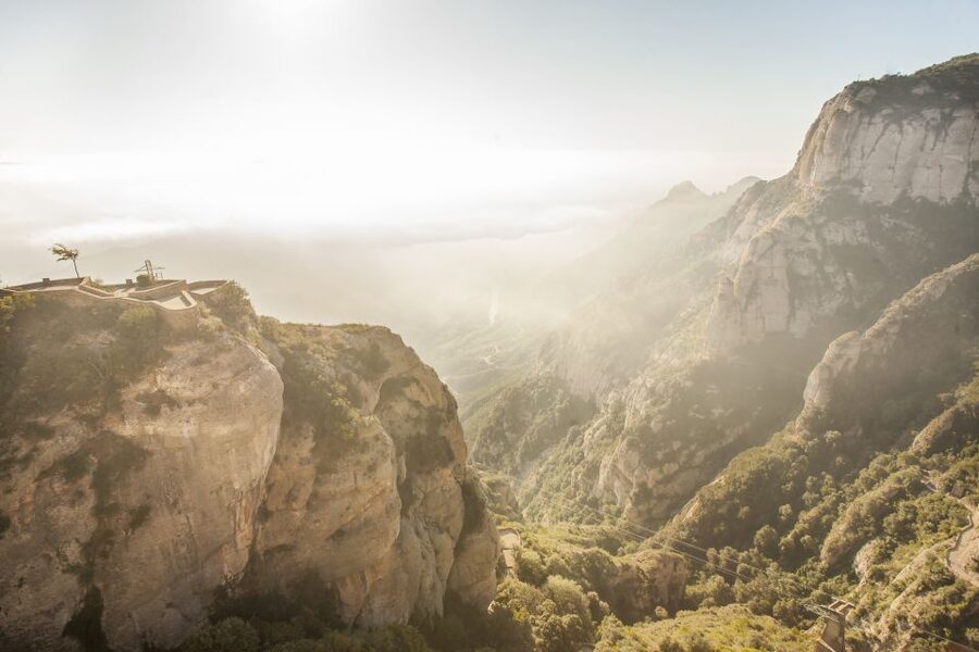 Barcelona: Montserrat with Winery Visit and Farmhouse Lunch - A farmhouse lunch in the Penedès vineyards