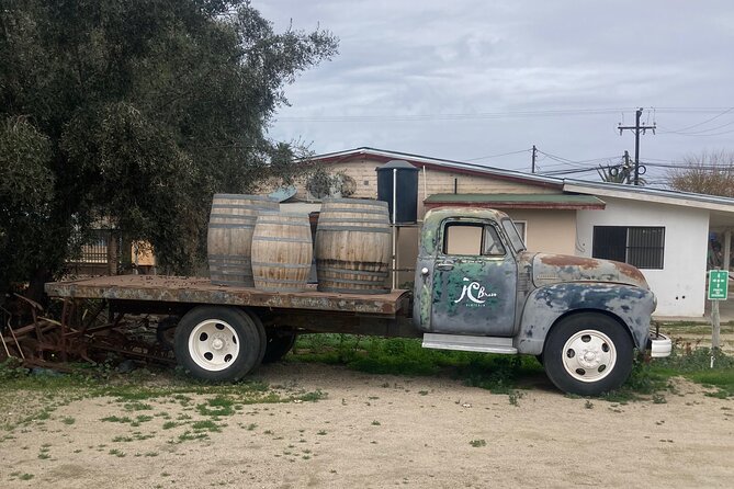 "Bike 2 wine", Exploring vineyards on a bike - Adobe Guadalupe and the archangel labels