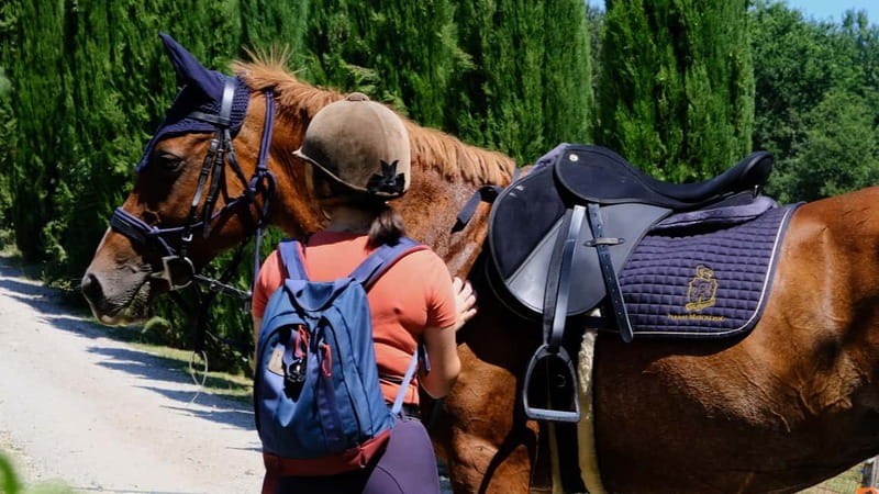 Chianti: Horseback Riding Through Vineyards and Woods - Following the river through woods and country paths