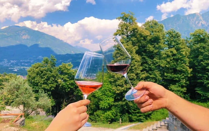 Domodossola: Savor Wines & Local Treats in a Scenic Vineyard - Arriving above Domodossola