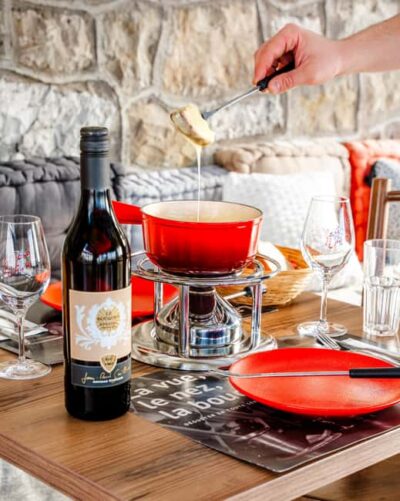 Fondue in the heart of the Lavaux vineyard