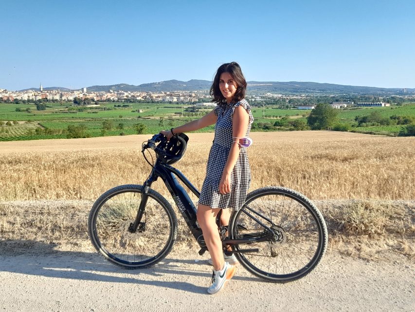 From Barcelona: Penedès E-Bike Tour with 2 Winery Visits - First winery: natural and biodynamic wines
