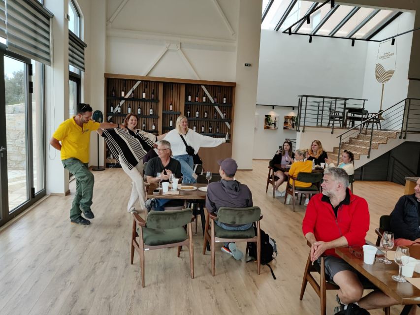 From Heraklion: Matala Beach - Caves & winery Full Day tour - Wine, olive groves, and a taste of Crete