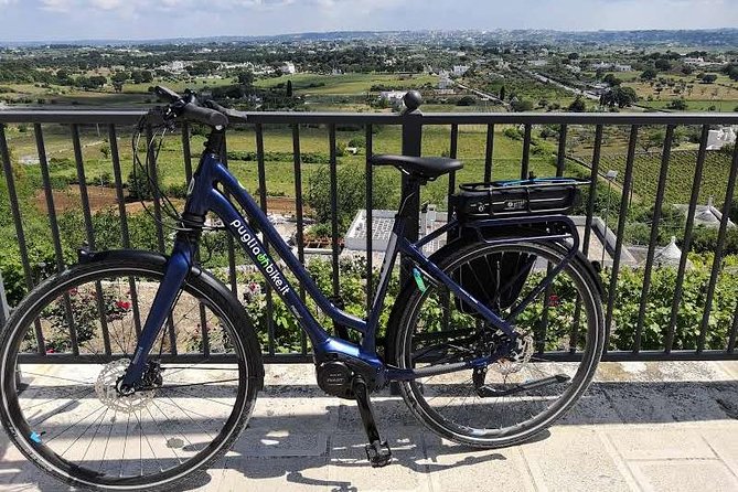 GPS tour with E-Bike on cycleroute of acqueduct Pugliese with wine tasting directly in vineyards - What the wine stop really includes