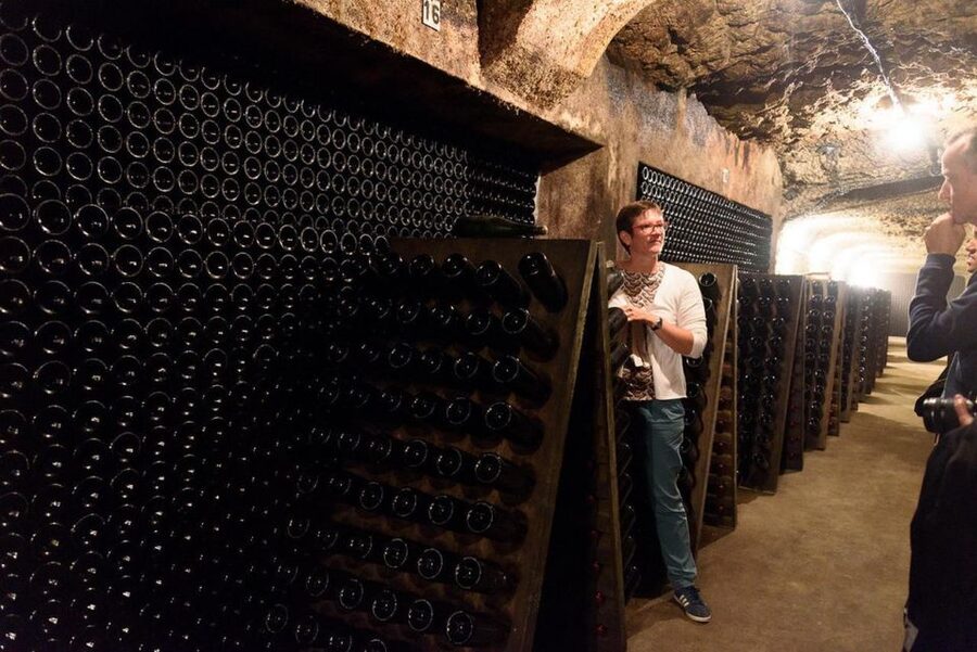 Loire Valley: Vouvray Vineyard Tour and Wine Tasting - Inside the hand-cut limestone cellar
