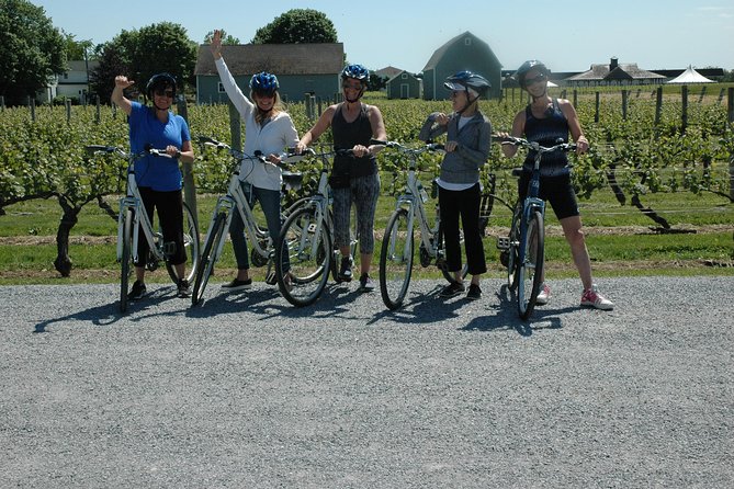 Mattituck Bike Wine Country and Fruit Orchard Tour - Vineyard fields and locally produced wine