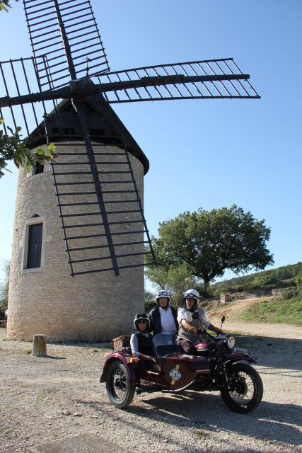 Meursault: Tour of the Vineyards on Motorbike with Sidecar - What the sidecar is really like