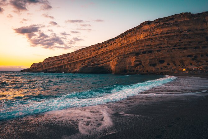 Minoan Luxuries: Ancient Palaces, Messara Wine Routes & Matala - Agios Myron and the sacred cave