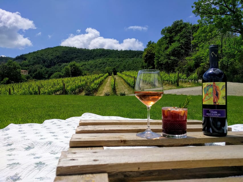 MONTEPULCIANO - PIC NIC WITH WINE! SURROUNDED BY VINEYARDS - The picnic basket for two