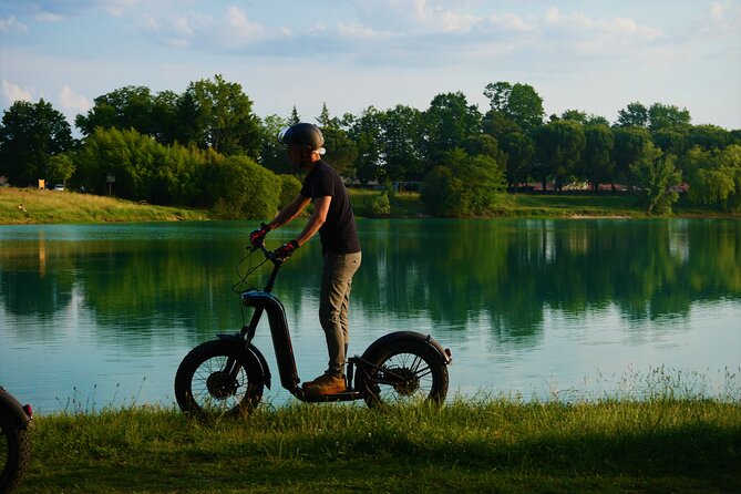 Off-road scooter outing between lakes and Pessac-Léognan vineyards - Getting comfortable with the scooter