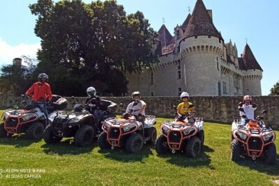 Quad hike 3h30 Vineyards of Dordogne
