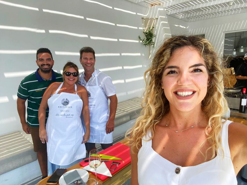 Santorini: Vineyard and Winery Tour with Cooking Class - The day from pickup to return