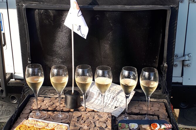 Sunset and champagne tasting in the vineyards - Timing, pickup, and the real cost