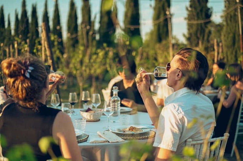 Tuscan Vineyard Dinner with Wine Tasting - Cantuccini and Vin Santo finish the meal