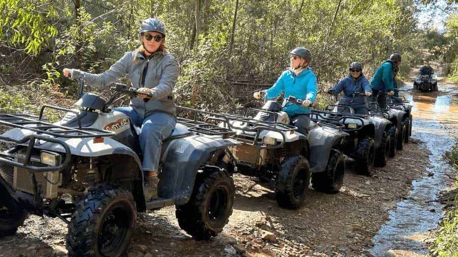 Vrede en Lust Wine Estate: 1H Quad Bike Trail - Arriving at Vrede en Lust and getting ready