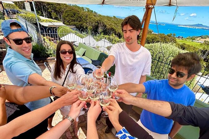 Waiheke Island Day Tour: Ziplining, Wine Tasting & Vineyard Lunch - Cable Bay Vineyards and the west coast views
