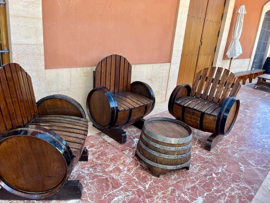 Wine Route with 3 Tastings & Castillo La Mola: Small Group - Inside the traditional winery