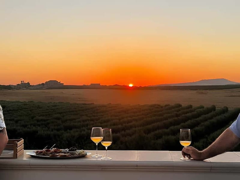 Wine tasting under the Stars in the vineyards of Agrigento - Sunset over the Sicilian countryside